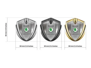 Skoda Emblema Metal Insignia Mínimo Aspecto Universal Forma